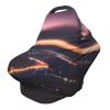 ZhanMg Night Sky Stroller Chair Nursing Top Cover - Privacy Canopy for Newborns and New Moms, Perfect for High Chair, Black view 1