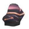 ZhanMg Night Sky Stroller Chair Nursing Top Cover - Privacy Canopy for Newborns and New Moms, Perfect for High Chair, Black view 3