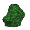 ZhanMg background st patrick's day glitter Stroller Chair Nursing Top Cover - Privacy Canopy for Newborns and New Moms, Perfect for High Chair, Black view 3