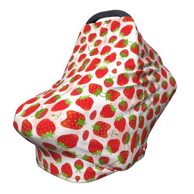 ZhanMg Strawberry Stroller Chair Nursing Top Cover - Privacy Canopy for Newborns and New Moms, Perfect for High Chair, Black