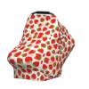 ZhanMg Strawberry Stroller Chair Nursing Top Cover - Privacy Canopy for Newborns and New Moms, Perfect for High Chair, Black view 3
