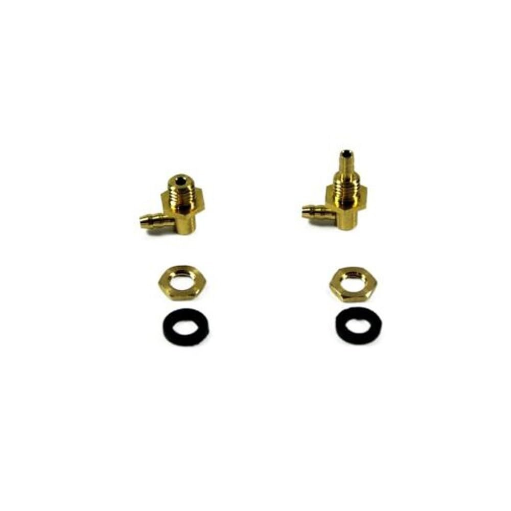 Glintique 5Pairs 2.5 * 3.5MM Fuel Tank Metal Accessory Outlets and Inlets Oil Nozzle Kit Replacement Part for RC Aircraft Plane