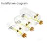 Glintique 5Pairs 2.5 * 3.5MM Fuel Tank Metal Accessory Outlets and Inlets Oil Nozzle Kit Replacement Part for RC Aircraft Plane view 4