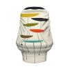ZhanMg mid century modern prints Stroller Chair Nursing Top Cover - Privacy Canopy for Newborns and New Moms, Perfect for High Chair, Black view 2