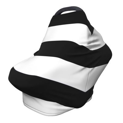 ZhanMg stripes black white Stroller Chair Nursing Top Cover - Privacy Canopy for Newborns and New Moms, Perfect for High Chair