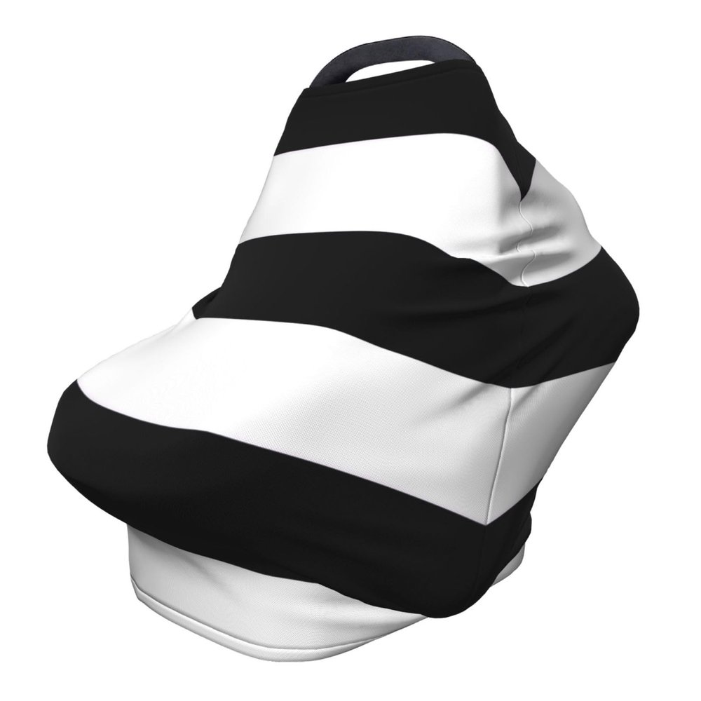 ZhanMg stripes black white Stroller Chair Nursing Top Cover - Privacy Canopy for Newborns and New Moms, Perfect for High Chair