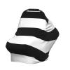 ZhanMg stripes black white Stroller Chair Nursing Top Cover - Privacy Canopy for Newborns and New Moms, Perfect for High Chair view 3