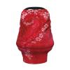ZhanMg Valentine's Day Red Heart Flower Stroller Chair Nursing Top Cover - Privacy Canopy for Newborns and New Moms, Perfect for High Chair, Black view 2