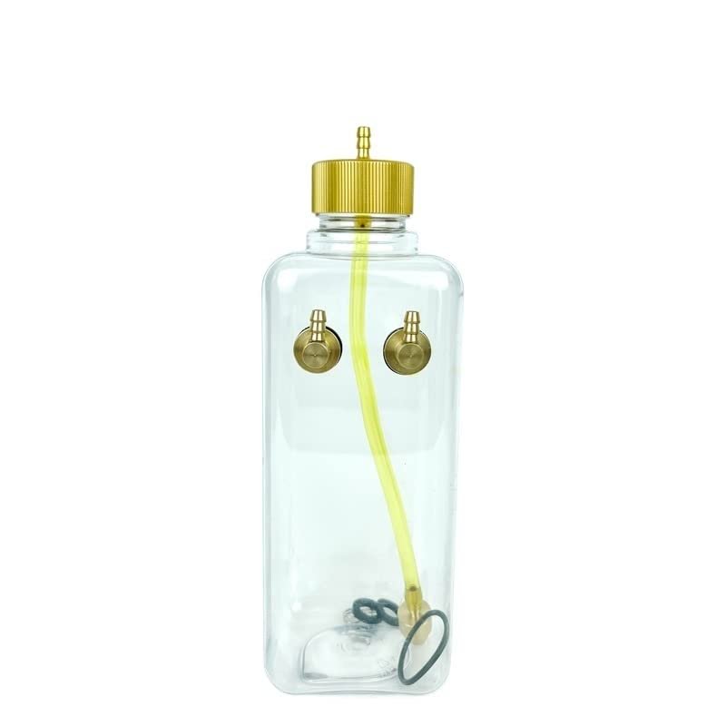 RC Fuel Tank Transparent Plastic Bottle 260/360/500/700/1000/1500 ML/CC CNC Aluminum Alloy for Gas and Nitro Airplane Model(500cc)