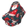 ZhanMg Merry Christmas Stroller Chair Nursing Top Cover - Privacy Canopy for Newborns and New Moms, Perfect for High Chair, Black view 1