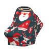 ZhanMg Merry Christmas Stroller Chair Nursing Top Cover - Privacy Canopy for Newborns and New Moms, Perfect for High Chair, Black view 3