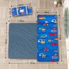 Primlect Thickened Toddler Nap Mat with Removable Pillow and Minky Blanket, Extra Large 55''x35'' Sleeping Bag, Washable, Roll up, Perfect for Daycare, Preschool, Kindergarten, Boys and Girls Blue Car view 2
