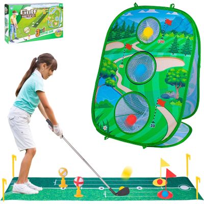 Awsoo 3-in-1 Golf Game for Kids with 8 Balls (8 Golf Balls)