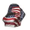 ZhanMg Firefighter American Flag Stroller Chair Nursing Top Cover - Privacy Canopy for Newborns and New Moms, Perfect for High Chair, Black view 3