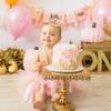 Agvgaza Little Pumpkin One Birthday Crown -Floral Pumpkin Decorations, Halloween Theme First Birthday Crown, 1st Hat Photo Shooting Props for Baby Girls view 3