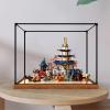 Chuangrui Acrylic Display Case for Le-go 71814 Tournament Temple City Model - Heavy Duty Protection for Your Collection (Model Not Included) (Option A), 65X35X50cm, AE71814 view 2