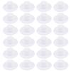 ASUNFO 24 Pcs Mini Top Hat Mini Party Hats Felt Colorful for Crafts Doll Hair Accessories Christmas Hat 2.28" White view 1