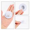 ASUNFO 24 Pcs Mini Top Hat Mini Party Hats Felt Colorful for Crafts Doll Hair Accessories Christmas Hat 2.28" White view 3