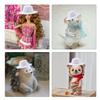 ASUNFO 24 Pcs Mini Top Hat Mini Party Hats Felt Colorful for Crafts Doll Hair Accessories Christmas Hat 2.28" White view 4