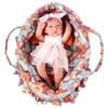 Rakki Dolli Doll Carry Cot Set Doll Carrier Soft Basket Bassinet, Includes 1 Cot and 1 Pillow, Orange Cartoon Doll Bassinet, Fits for 16 Inch 18 Inch American Girl Dolls view 1