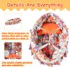 Rakki Dolli Doll Carry Cot Set Doll Carrier Soft Basket Bassinet, Includes 1 Cot and 1 Pillow, Orange Cartoon Doll Bassinet, Fits for 16 Inch 18 Inch American Girl Dolls view 4
