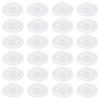 ASUNFO 24 Pcs Mini Top Hat Mini Party Hats Felt Colorful for Crafts Doll Hair Accessories Christmas Hat 1.57" White view 1