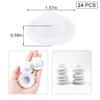 ASUNFO 24 Pcs Mini Top Hat Mini Party Hats Felt Colorful for Crafts Doll Hair Accessories Christmas Hat 1.57" White view 2