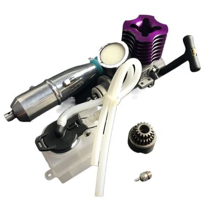 Glintique 02060 VX 18 Engine 2.74cc Pull Starter Purple RC 1/10 Nitro Car On-Road Car for94122/94177/94188(02060-SLC-SET)