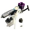 Glintique 02060 VX 18 Engine 2.74cc Pull Starter Purple RC 1/10 Nitro Car On-Road Car for94122/94177/94188(02060-SLC-SET) view 1