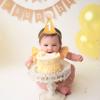 WAHAWU Baby 1st Birthday Cone Hat - Baby Girl/Boy Birthday Hat, One Birthday Decorations, Cake Smash Party Hat, Baby First Birthday Photo Props(1st Birthday Cone Hat Yellow) view 4