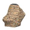 ZhanMg Starfish Seashell Sandy Beach Theme Stroller Chair Nursing Top Cover - Privacy Canopy for Newborns and New Moms, Perfect for High Chair, Black view 3