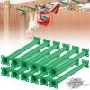 SUNSHINE FARMRE 16.5 Inch Monkey Bars Kit Playground Ladder Rungs for Backyard Indoor Outdoor Kids Metal Bars Swing Set Playset Accessories (Green, 12 Pcs) view 1