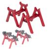 1/18 & 1/24 Scale RC Car Stand, Aluminum Alloy RC Stand, Simulation and Static Display RC Work Stand for 1/18 1/24 TRX4M SCX24 AX24 FCX24 UTB18 Upgrades (Red) view 1