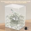 Acrylic Clear Piggy Bank for Adults, Large Capacity Money Saving Box with Key, Acrylic Savings Jar for Cash Saving, Openable Clear Savings Jar view 2