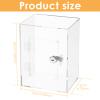Acrylic Clear Piggy Bank for Adults, Large Capacity Money Saving Box with Key, Acrylic Savings Jar for Cash Saving, Openable Clear Savings Jar view 3