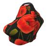 ZhanMg poppy flowers Stroller Chair Nursing Top Cover - Privacy Canopy for Newborns and New Moms, Perfect for High Chair, Black view 1