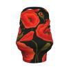ZhanMg poppy flowers Stroller Chair Nursing Top Cover - Privacy Canopy for Newborns and New Moms, Perfect for High Chair, Black view 2