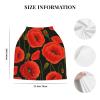 ZhanMg poppy flowers Stroller Chair Nursing Top Cover - Privacy Canopy for Newborns and New Moms, Perfect for High Chair, Black view 4