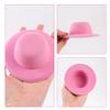 ASUNFO 12 Pcs Mini Hat Small Top Hats for Party Craft Miniature Hats 3.9" Pink view 3
