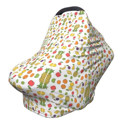 ZhanMg Banana Strawberry Pineapple Stroller Chair Nursing Top Cover - Privacy Canopy for Newborns and New Moms, Perfect for High Chair, Black