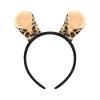 ABEHIK Girls Safari Costume Tutu Dress with Headband Tails Animal Cosplay Zoo Camping Themed Party Carnival Fairy Fancy Dress Up Halloween Christmas Birthday Party Outfit Brown Panther 3-4 Years view 4
