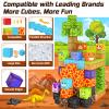 Dinosaur Toys Magnetic Blocks - Build Mine Magnet World Dinosaur Adventure Set, Magnetic Building Blocks Outdoor Toddler Toys for 3+ Year Old Boys & Girls, Creative Jurassic Scenes Kids Toy Games view 2
