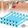 SUNSHINE FARMRE 16.5 Inch Monkey Bars Kit Playground Monkey Bar Ladder Rungs for Backyard Indoor Outdoor Kids Metal Monkey Bars Swing Set Playset Accessories (Blue, 12 Pcs) view 1