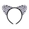 ABEHIK Girls Safari Costume Tutu Dress with Headband Tails Animal Cosplay Zoo Camping Themed Party Carnival Fairy Fancy Dress Up Halloween Christmas Birthday Party Outfit Black Panther 7-8 Years view 4