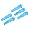 MECCANIXITY 5 Pcs Aluminum Servo Horn Long 25T Steering Arm 37mm Length Blue Suitable for DIY RC Car/Boat/AirplanesBoat Model Accessories view 1