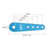 MECCANIXITY 5 Pcs Aluminum Servo Horn Long 25T Steering Arm 37mm Length Blue Suitable for DIY RC Car/Boat/AirplanesBoat Model Accessories view 2