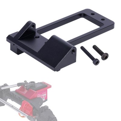 SCX10 III Servo Mount,Alminum Front Axle BAT Servo Mount Low Center of Gravity for 1/10 RC Car SCX10 III AR45P Portal Axle LCG Chassis Upgrade Parts (Black)