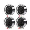Chanjorlin 1.9 RC Beadlock Wheels Rims 12mm Hex Aluminum Alloy 1/10 Mud Crawler Tires Hubs for 1:10 Rock Crawler Car Axial SCX10 90046 Tamiya CC01 RR10 RC4WD Redcat Gen8 Traxxas TRX4 4PCS (Black) view 1