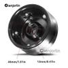 Chanjorlin 1.9 RC Beadlock Wheels Rims 12mm Hex Aluminum Alloy 1/10 Mud Crawler Tires Hubs for 1:10 Rock Crawler Car Axial SCX10 90046 Tamiya CC01 RR10 RC4WD Redcat Gen8 Traxxas TRX4 4PCS (Black) view 3