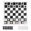 2 in 1 Portable Chess and Checkers Set for Kids and Adults Travel Board Games Set Light Weight King Size Amusement Facilities view 2